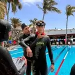 Freediving pool training in Fuerteventura during a PADI Freediver course focused on breath-hold, technique and confidence