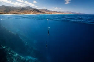 Freediving experience in Morro Jable, Fuerteventura with descent line and ocean training