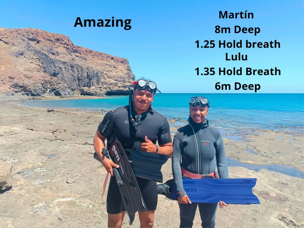 Try freediving experience in La Lajita South Fuerteventura for beginners